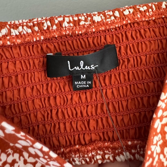 Lulu’s Burnt Orange Floral Tank Top - Picture 3 of 3